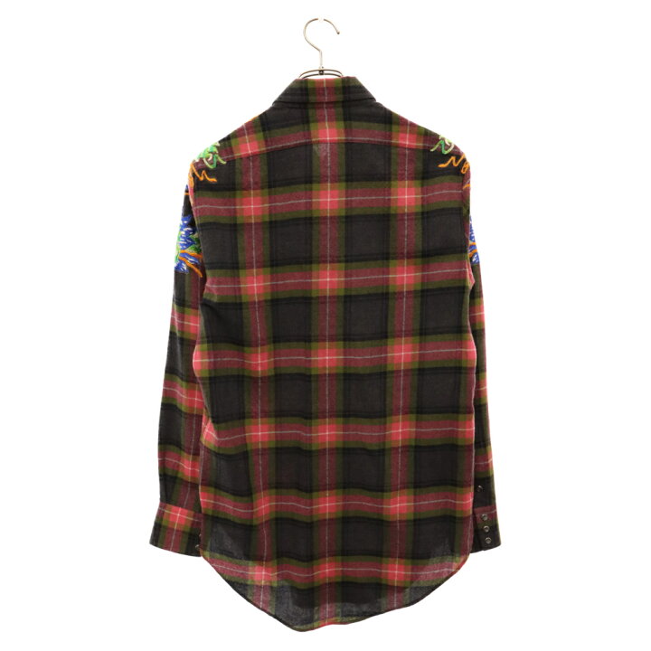 楽天市場】GUCCI(グッチ) サイズ:44 2018AW Embroidery Check Wool 