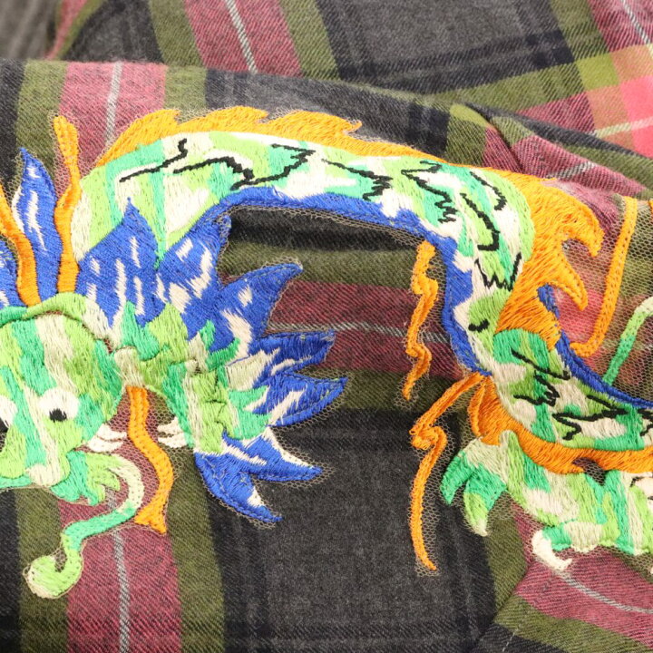 楽天市場】GUCCI(グッチ) サイズ:44 2018AW Embroidery Check Wool 