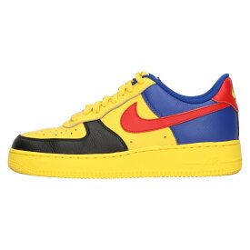 NIKE(ナイキ) サイズ:24.5cm BY YOU AIR FORCE1 LOW バイユー エアフォース 1 ローカットスニーカー イエロー/ブラック/レッド DV3892-900 US6.5/24.5cm【中古】【程度B】【カラーマルチカラー】【オンライン限定商品】