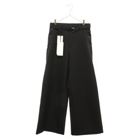 Sacai(サカイ) サイズ:1 23AW Suiting Bonding Pants スーチング ボンディング サイドライン ワイドスラックスパンツ レディース ブラック 23-06771【中古】【程度A】【カラーブラック】【取扱店舗名古屋】