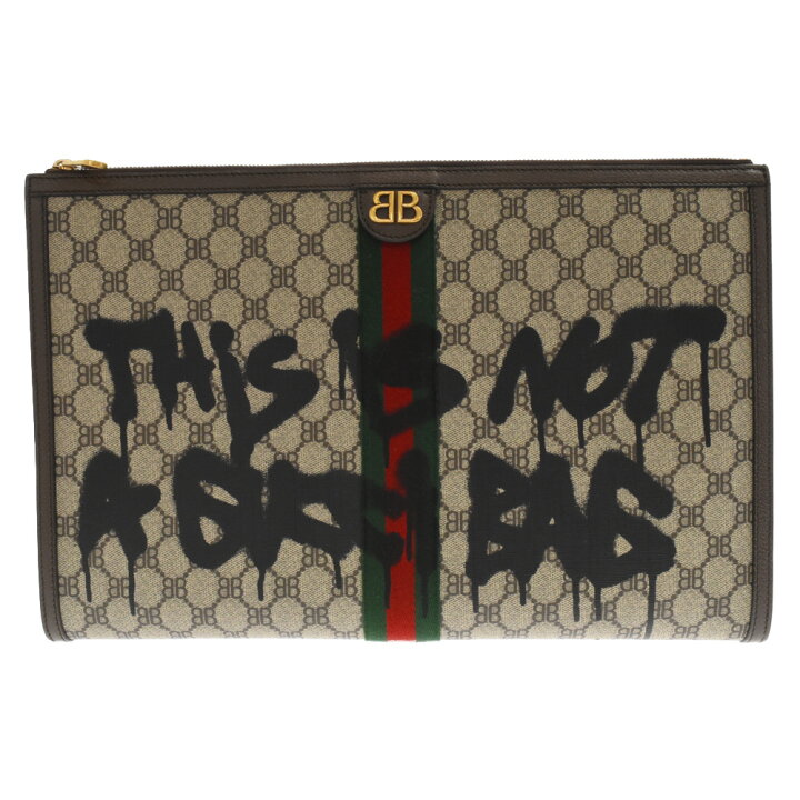 楽天市場】GUCCI(グッチ) ×BALENCIAGA The Hacker Clutch Bag グッチ 