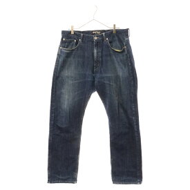 STUSSY(ステューシー) サイズ:36 ×ROUGH & RUGGED DENIM プリントデニムパンツ インディゴ【中古】【程度B】【カラーブルー】【オンライン限定商品】