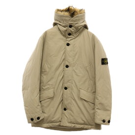 STONE ISLAND(ストーンアイランド) サイズ:L MICRO REPS DOWN マイクロ レスプ ファーフード ダウンジャケット ベージュ 691542926-A【中古】【程度A】【カラーベージュ】【取扱店舗BRING札幌店】