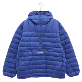 SUPREME(シュプリーム) サイズ:L 23AW Micro Down Half Zip Hooded Pullover マイクロ ハーフジップ ダウンパーカー ブルー【中古】【程度A】【カラーブルー】【取扱店舗BRING福岡天神店】