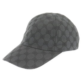 GUCCI(グッチ) サイズ:L ×BALENCIAGA HACKER CAP ザハッカープロジェクトベースボールキャップ 帽子 ブラック 680717 4B3B7【中古】【程度B】【カラーブラック】【取扱店舗BRING心斎橋店】