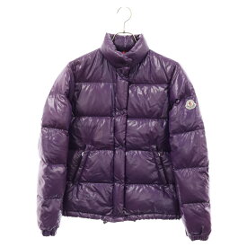 MONCLER(モンクレール) サイズ:0 BERGERACフード ナイロン ダウンジャケット パープル レディース 45394【中古】【程度B】【カラーパープル】【取扱店舗BRING京都河原町店】