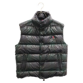 MONCLER(モンクレール) サイズ:2 CORBIER タータンチェック柄ダウンベスト グリーン【中古】【程度B】【カラーグリーン】【オンライン限定商品】