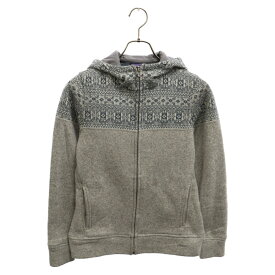 PATAGONIA(パタゴニア) サイズ:XS 12AW Better Sweater Hoody ベターセーターフーディ パーカー レディース グレー 25085FA12【中古】【程度B】【カラーグレー】【オンライン限定商品】