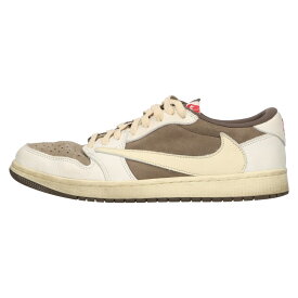 NIKE(ナイキ) サイズ:28.0cm ×TRAVIS SCOTT AIR JORDAN 1 LOW OG REVERSE MOCHA DM7866-162 トラヴィススコット エアジョーダン1 ロー リバースモカ ローカットスニーカー US10/28.0cm【中古】【程度A】【カラーブラウン】【取扱店舗BRING京都河原町店】