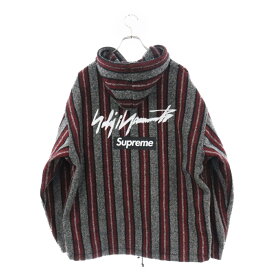 SUPREME(シュプリーム) サイズ:L 22AW×Yohji Yamamoto Baja Jacket ヨウジヤマモト バハジャケット レッド/グレー【中古】【程度B】【カラーレッド】【取扱店舗BRINGアメリカ村店】