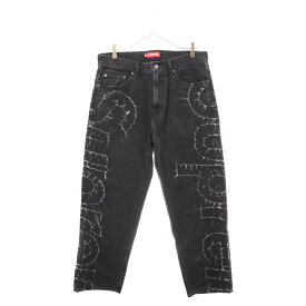 SUPREME(シュプリーム) サイズ:32 23SS Shibori Loose Fit デニム ジーンズ ブラック【中古】【程度A】【カラーブラック】【取扱店舗原宿】