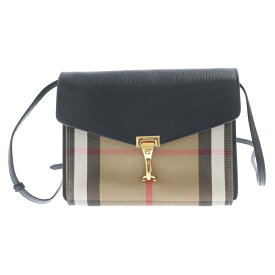 BURBERRY(バーバリー) ハウスチェック ショルダーバッグ ブラック/ブラウン 3980825【中古】【程度A】【カラーブラック】【取扱店舗新宿】