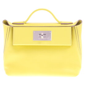 HERMES(エルメス) サック・ヴァンキャトル24/24 ミニ サン シルバー金具 B刻印 ハンドバッグ イエロー【新古品/中古】【程度S】【カラーイエロー】【取扱店舗BRING京都河原町店】