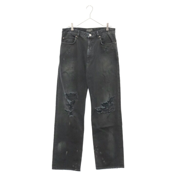 楽天市場】BALENCIAGA(バレンシアガ) サイズ:M RIPPED MEDIUM FIT 