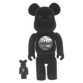 MEDICOM TOY(メディコムトイ) サイズ:400%/100% ×ATMOS BE@RBRICK 100% 400% アトモス ベアブリック フィギュア 人形 ブラック【中古】【程度A】【カラーブラック】【オンライン限定商品】