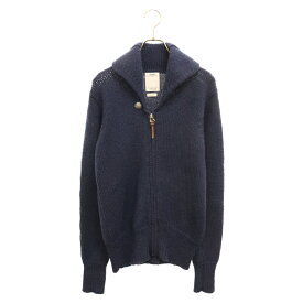 VISVIM(ヴィスヴィム) サイズ:2 13AW STURGIS SWEATER F.Z ジップアップショールカラー ウール ニット セーター コンチョ付き ネイビー 0113205012005【中古】【程度A】【カラーネイビー】【オンライン限定商品】