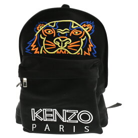 KENZO(ケンゾー) タイガー ロゴ刺繍 バッグパック ブラック F855SF212F24【中古】【程度B】【カラーブラック】【オンライン限定商品】