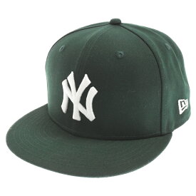 NEW ERA(ニューエラ) サイズ:58.7cm NEW YORK YANKEES ニューヨーク ヤンキース ベースボールキャップ 帽子 グリーン【中古】【程度A】【カラーグリーン】【取扱店舗BRING THRIFT CLOSET】