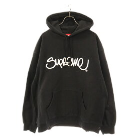 SUPREME(シュプリーム) サイズ:XXL 21SS Raised Handstyle Hooded Sweatshirt ライズド ハンドスタイル フーデッド スウェット シャツ プルオーバーパーカー ブラック【中古】【程度B】【カラーブラック】【取扱店舗BRING THRIFT CLOSET】