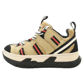 BURBERRY LONDON(バーバリーロンドン) サイズ:EU27 RONNIE ZIG TRAINER ローカット スニーカー ベージュ キッズ 8018847 1001【中古】【程度A】【カラーベージュ】【取扱店舗BRING THRIFT CLOSET】