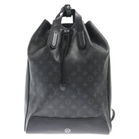 LOUIS VUITTON(ルイヴィトン) × fragment design 伊勢丹限定 モノグラムエクリプス エクスプローラー フラグメントデザイン レザー バックパック リュック ブラック M43275【中古】【程度A】【カラーブラック】【取扱店舗渋谷】