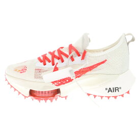 NIKE(ナイキ) サイズ:26.5cm ×OFF-WHITE AIR ZOOM TEMPO NEXT FLYKNIT SOLAR オフホワイト エアズームテンポネクスト フライソーラー ローカットスニーカー US8.5/26.5cm CV0697-100【中古】【程度A】【カラーベージュ】【取扱店舗BRING THRIFT CLOSET】