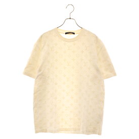 LOUIS VUITTON(ルイヴィトン) サイズ:L 20SS モノグラム フックアンドループ 半袖Tシャツ RM201 JYH HIY74W ベージュ【中古】【程度C】【カラーホワイト】【取扱店舗BRING心斎橋店】