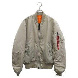 ALPHA INDUSTRIES(アルファ インダストリーズ) サイズ:L MA-1 Flight Jacket フライトボンバージャケット ベージュ【中古】【程度B】【カラーベージュ】【オンライン限定商品】