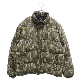 STUSSY(ステューシー) サイズ:XL Mossy Oak Down Puffe モーシー オーク カモ柄 ダウンジャケット グリーン【中古】【程度B】【カラーグリーン】【オンライン限定商品】