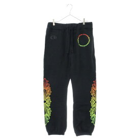 CHROME HEARTS(クロムハーツ) サイズ:M SWTSHRT PANTS グラデーションプリント フローラルクロス スウェット パンツ フーディー ブラック【中古】【程度B】【カラーブラック】【取扱店舗OneStyle新宿店】