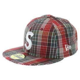 SUPREME(シュプリーム) サイズ:7 1/8 ×NEW ERA 23SS Metallic Plaid S Logo New Era Cap メタリックプレイド S ロゴ ニューエラキャップ 帽子 チェック レッド【新古品/中古】【程度S】【カラーレッド】【取扱店舗BRING THRIFT CLOSET】