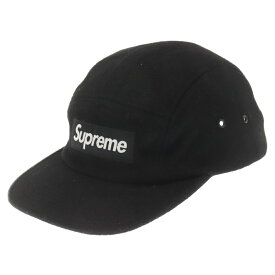 SUPREME(シュプリーム) 21AW Wool Camp Cap ウールボックスロゴキャンプキャップ ブラック【中古】【程度B】【カラーブラック】【取扱店舗BRINGアメリカ村店】