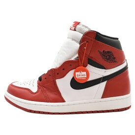 NIKE(ナイキ) サイズ:26.5cm 15年製 AIR JORDAN 1 RETRO HIGH OG CHICAGO 555088-101 エアジョーダン1 ハイカットスニーカー シカゴ US8.5/26.5cm ホワイト/レッド【新古品/中古】【程度S】【カラーホワイト】【取扱店舗BRING京都河原町店】