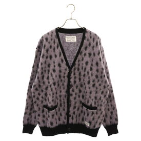 WACKO MARIA(ワコマリア) サイズ:M 24SS LEOPARD MOHAIR CARDIGAN レオパード柄モヘアニットカーディガン パープル 24SS-WMK-KN09【新古品/中古】【程度N】【カラーパープル】【取扱店舗BRING梅田茶屋町店】