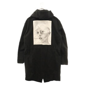 RAF SIMONS(ラフシモンズ) サイズ:44 16SS Isolated Heroes Mods Coat アイソレイテッドヒーローズ フォトパッチ モッズコート ブラック【中古】【程度B】【カラーブラック】【取扱店舗原宿】