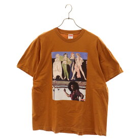 SUPREME(シュプリーム) サイズ:M 19AW American Picture Tee フォトプリントクルーネック半袖Tシャツ オレンジ【中古】【程度A】【カラーオレンジ】【取扱店舗BRING THRIFT CLOSET】