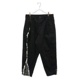 Ground Y(グラウンドワイ) サイズ:3 Hem Zipper Pants GC-P01-028 ヘムジッパーパンツ サルエルパンツ ブラック【中古】【程度B】【カラーブラック】【取扱店舗名古屋】