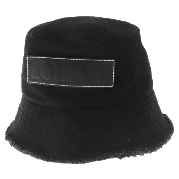 楽天市場】LOEWE(ロエベ) サイズ:57 FRAYED BUCKET HAT レザー