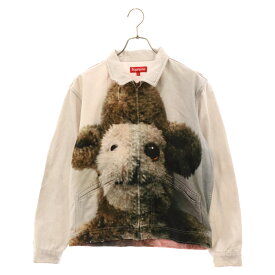 SUPREME(シュプリーム) サイズ:S 18AW×Mike Kelley Ahh... Youth! Work Jacket×マイクケリー フォトプリント ジップアップ デニムジャケット マルチカラー【中古】【程度B】【カラーマルチカラー】【取扱店舗BRINGアメリカ村店】