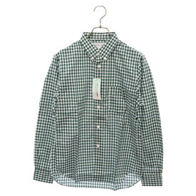 COMME des GARCONS SHIRT(コムデギャルソンシャツ) サイズ:S ギンガムチェック ボタンダウン長袖シャツ グリーン CDGS6GGA3【新古品/中古】【程度S】【カラーグリーン】【取扱店舗BRING梅田茶屋町店】