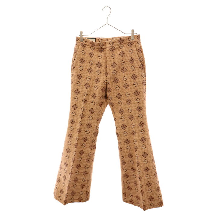 楽天市場】GUCCI(グッチ) サイズ:44 Gロゴ ハイウエストフレアパンツ  