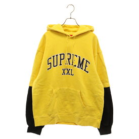 SUPREME(シュプリーム) サイズ:L 20SS XXL Hooded Sweatshirt プリント プルオーバースウェットパーカー イエロー/ブラック【中古】【程度B】【カラーイエロー】【取扱店舗BRING札幌店】