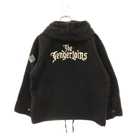 TENDERLOIN(テンダーロイン) サイズ:M T-CLUB HOODED ワッフル フーディ プルオーバー スウェット パーカー ブラック【中古】【程度B】【カラーブラック】【取扱店舗BRING仙台店】