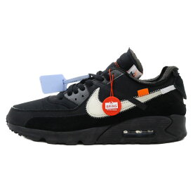 NIKE(ナイキ) サイズ:29.0cm ×OFF-WHITE AIR MAX 90×オフホワイト エアマックス90 ローカットスニーカー ブラック US11/29.0cm AA7293-001【中古】【程度B】【カラーブラック】【取扱店舗BRING札幌店】