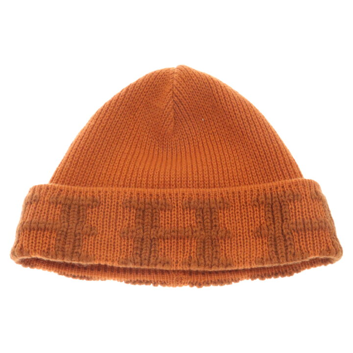 楽天市場】HERMES(エルメス) オレンジ Hロゴ カシミヤ ニットキャップ 