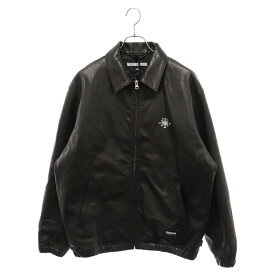 NEIGHBORHOOD(ネイバーフッド) サイズ:L 23AW LEATHER ZIP WORK JACKET 232SZNH-JKM02 レザージップアップジャケット ブラック【新古品/中古】【程度S】【カラーブラック】【取扱店舗渋谷】