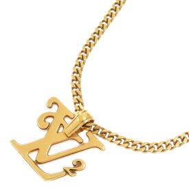 LOUIS VUITTON(ルイヴィトン) ×NIGO 20AW Collier Squared LV Gold Necklace LVロゴ ゴールドネックレス MP2692【中古】【程度B】【カラーゴールド】【オンライン限定商品】