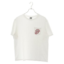 NUMBER (N)INE(ナンバーナイン) サイズ:4 ROLLING STONES スパンコール胸ポケットTシャツ ホワイト【中古】【程度A】【カラーホワイト】【オンライン限定商品】