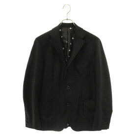 UNIFORM EXPERIMENT(ユニフォームエクスペリメント) サイズ:2 17AW STRETCH CORDUROY BUTTON JACKET UE-178002 ストレッチ コーデュロイ テーラードジャケット ブラック【中古】【程度B】【カラーブラック】【オンライン限定商品】