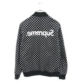 SUPREME(シュプリーム) サイズ:M 14SS × COMME des GARCONS Reversible Varsity Baseball Jacket × コムデギャルソン リバーシブル ベースボール ジャケット ブルゾン ブラック【中古】【程度C】【カラーブラック】【取扱店舗BRING京都河原町店】